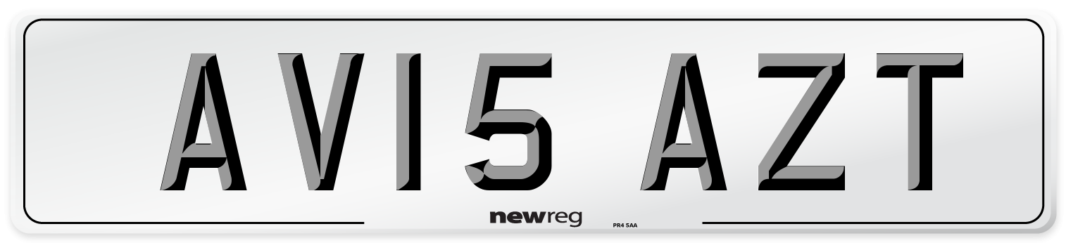 AV15 AZT Number Plate from New Reg